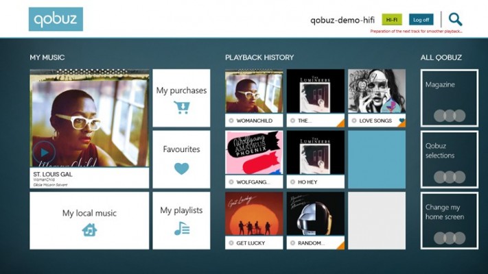 Qobuz Screenshot