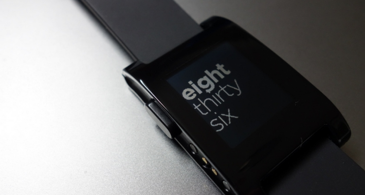 pebble smartwatch black