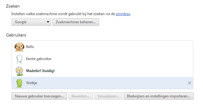 Google accounts