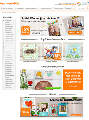 online kaart versturen