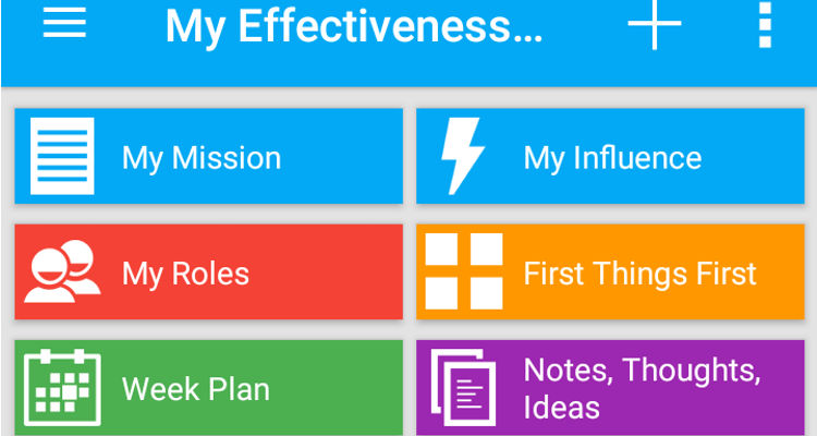 Screenshot My Effectiveness app