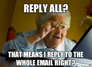reply all tech fail techgirl
