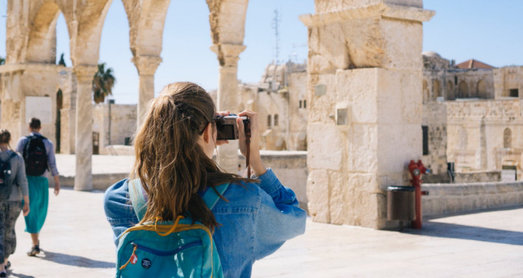 reizen vrouw camera