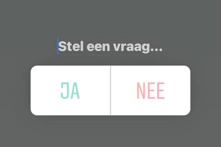 Instagram poll