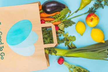 Too Good To Go tas met groenten en fruit