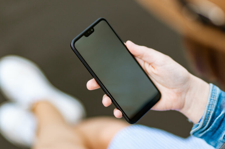 Smartphone in hand