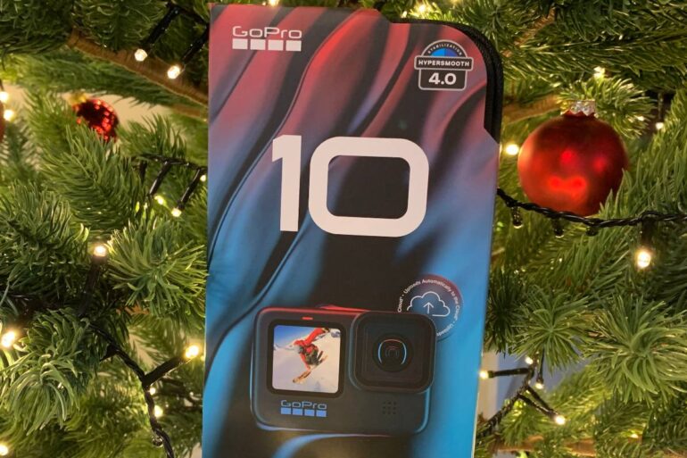 GoPro HERO10 Black in kerstboom