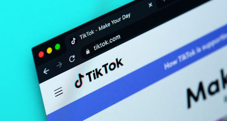 tiktok in webbrowser