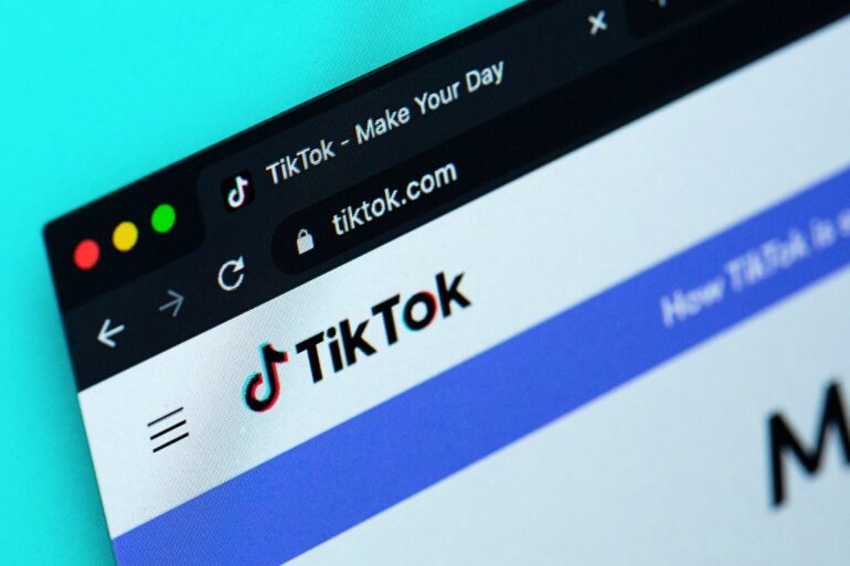 tiktok in webbrowser