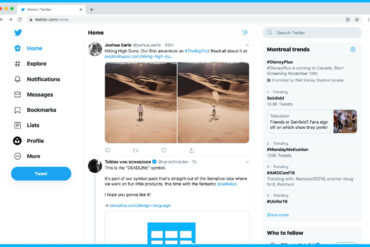 twitter website op desktop