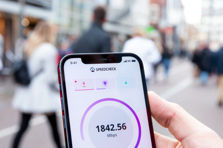 speedtest op smartphone