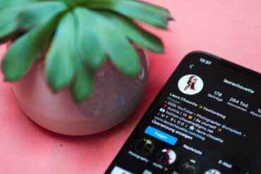 instagram profiel op smartphone