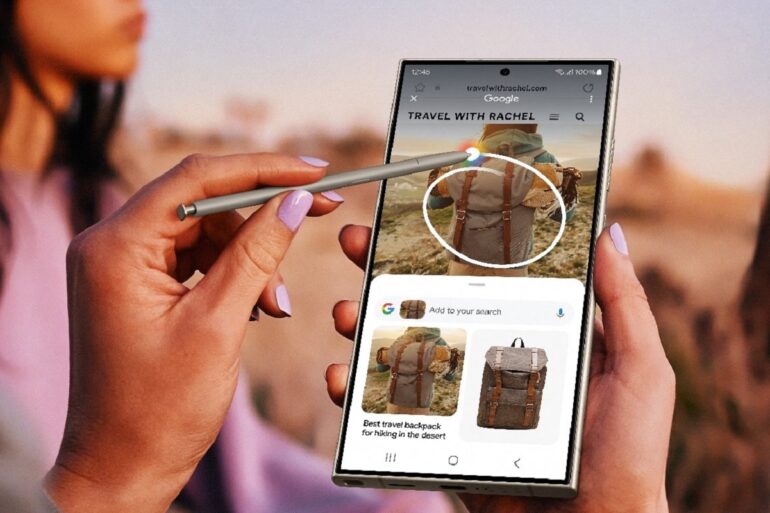 AI functie van de Samsung Galaxy S24 Ultra - circle to search