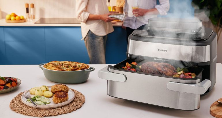 Nooit meer kiezen tussen een grote of kleine airfryer: Philips komt met Megabasket